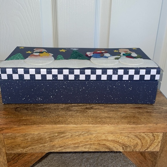 💙VTG whimsical Snowman Set of 4 - Picture 4 of 11